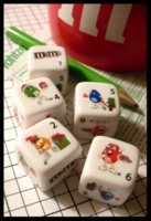 Dice : Dice - Game Dice - Yahtzee M&M USAopoly Hasbro 2009 - Ebay Sept 2010